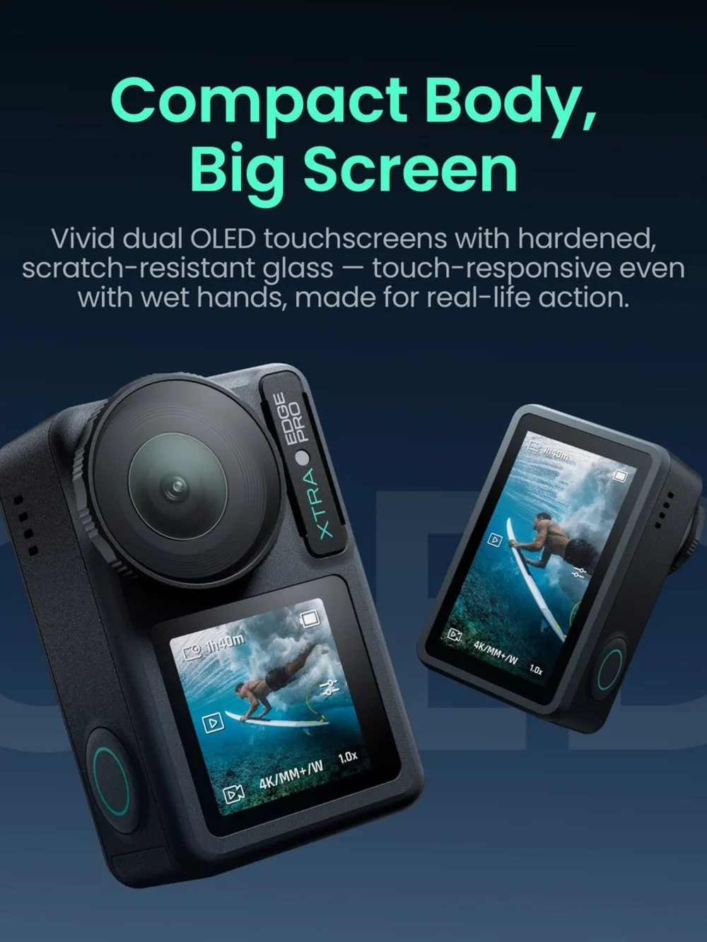 XTRA EDGE Pro Action Camera - 1/1.3